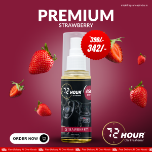 72Hour™ STRAWBERRY Car Perfume 50ml Limited Offer (Multipurpose)
