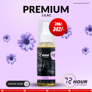 72Hour™ TOP SELLING LILAC Car Perfume 50ml Limited Offer (Multipurpose)