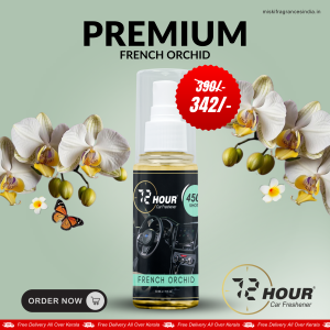 72Hour™ TOP SELLING FRENCH ORCHID Car Perfume 50ml Limited Offer (Multipurpose)
