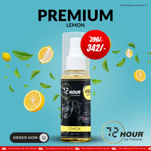 72Hour™ TOP SELLING LEMON Car Perfume 50ml Limited Offer (Multipurpose)