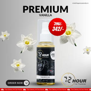 72Hour™ VANILLA Car Perfume 50ml Limited Offer (Multipurpose)